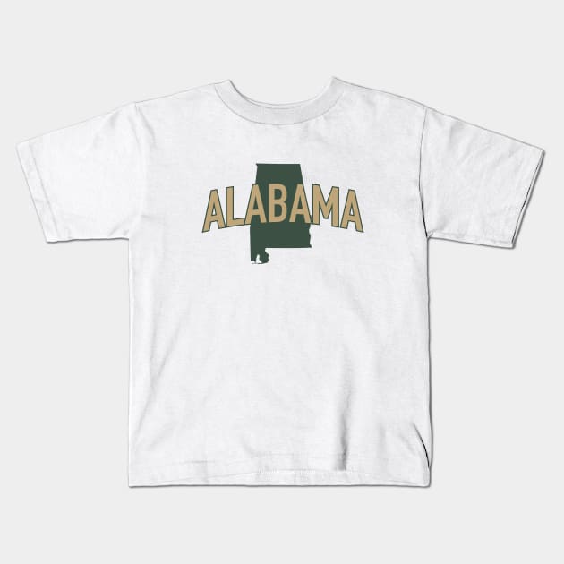 Alabama State Kids T-Shirt by Novel_Designs